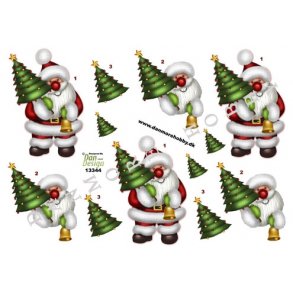 3D ark - Jul, julemand m/grantr�