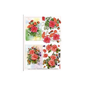 3D ark - Blomster, buket, roser