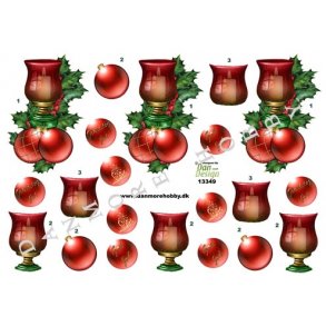 3D ark - Jul, julelys og kugler