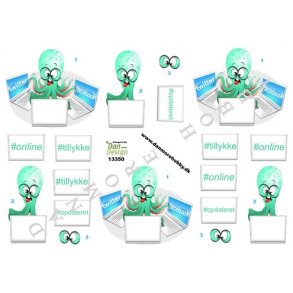 3D ark - IT og mobil, blksprutte, facebook, twitter