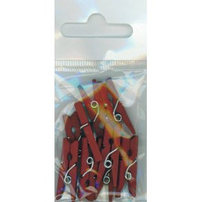 Mini trklemmer, mrkerd, 25x6x3mm, 10stk