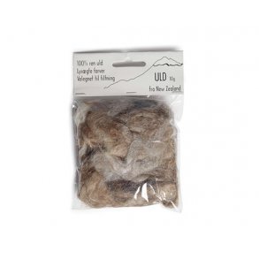 Kartet uldmix til skg/hr 10g brun/hvid