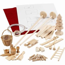 DIY - Nissedr med meget tilbehr, saml-selv, 1st