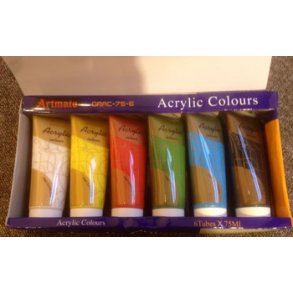 Akrylmaling, 75ml, bl