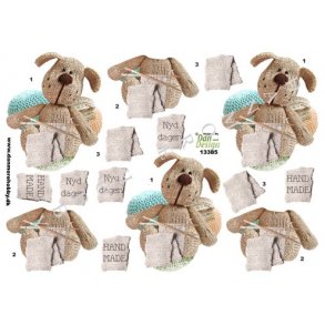 3D ark - Handmade, hjemmestrik, bamse