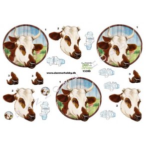 3D ark - Dyr, broget malkeko