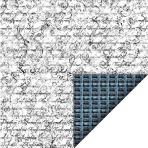 Scrappapir ca. 30X30cm, sort/hvid/bl