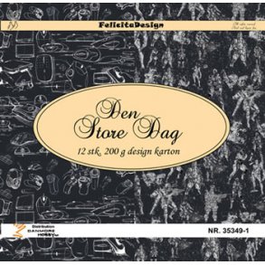 Karton 13,5x13,5cm, Konfirmation, sort/hvid