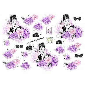 3D ark - Blomster, dame, A la 