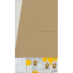 Staffeli, mini - naturfarvet karton pak m/3stk.