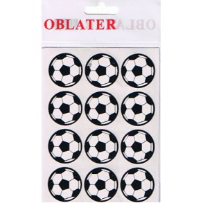 Selvkl�bende Oblater fodbold � 2,4cm 24stk/ark