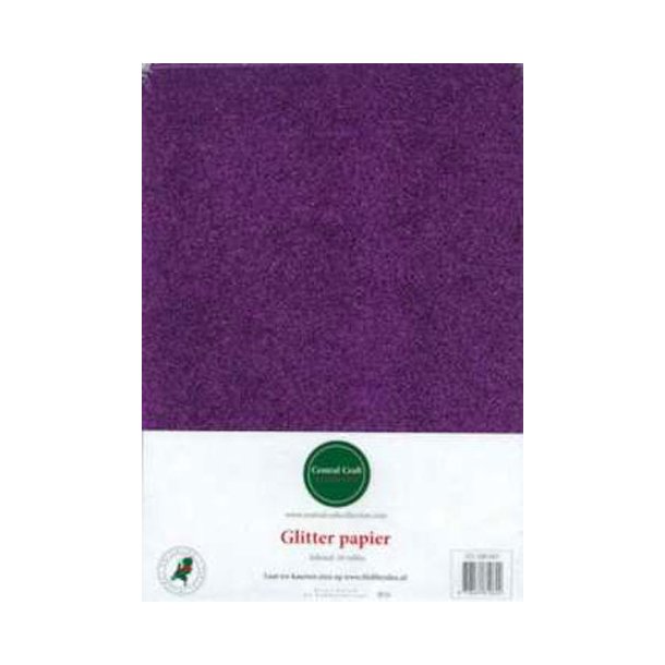 Glitter papir, A4, 150g, cyklame