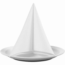 Servietter i tekstil lignende kvalitet, str. 40x40 cm, hvid, 20stk.