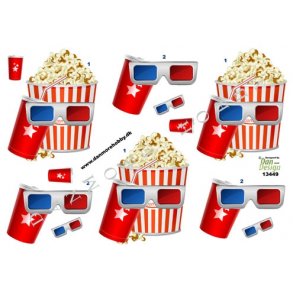 3D ark - Popcorn, sodavand, 3d briller