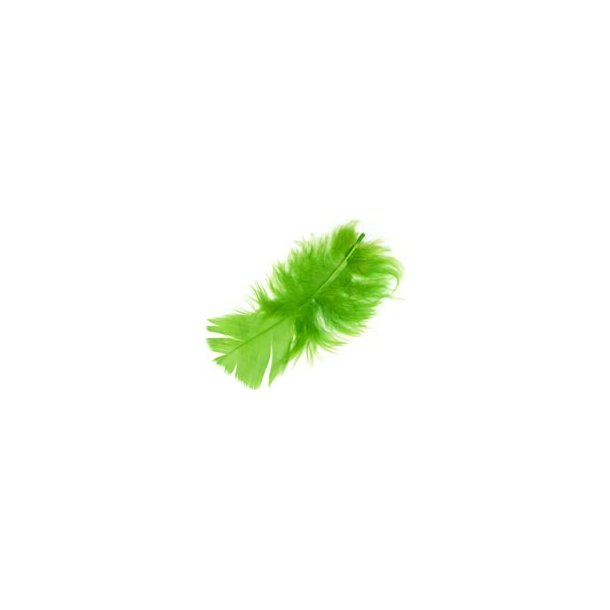 Fjer marabou, lime, 5g