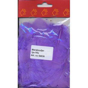 Fjer marabou, lilla, 5g