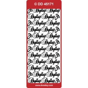 Stickers - Bryllup, guld
