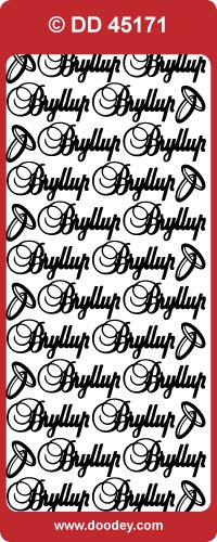 Stickers - Bryllup, sølv