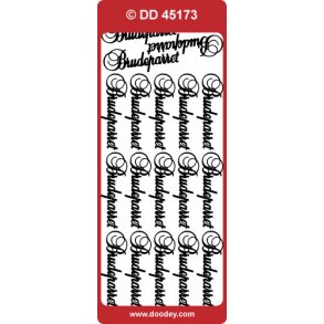 Stickers - Brudeparret, slv