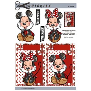3D klippeark - Disney, Mickey Mouse & Minnie Mouse