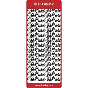 Stickers - Tak for sidst, slv