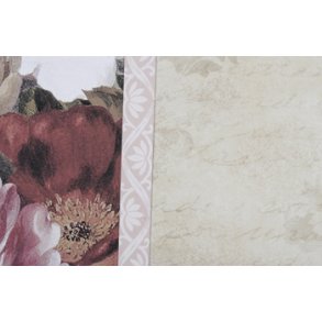 Scrappapir ca. 30X30cm, creme m. blomster, 90g