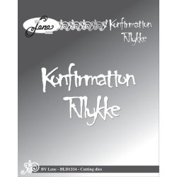 Dies/skre stencils, By Lene's "Konfirmation" &amp; "Tillykke", BLD1334