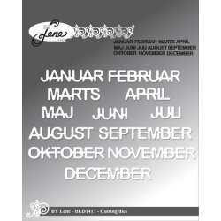 Dies/skre stencils, By Lene's "rets 12 mneder", BLD1417