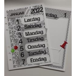 Dies/skre stencils, By Lene's "ugedage", BLD1418