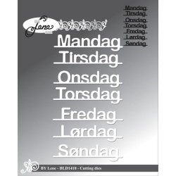 Dies/skre stencils, By Lene's "ugedage", BLD1418