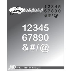 Dies/skre stencils, By Lene's "Tal og tegn", BLD1419