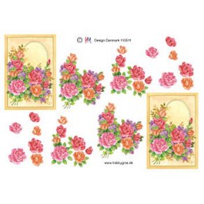 3D ark - Blomster, roser, buket