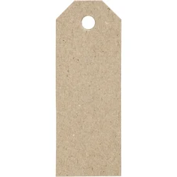 Manilla mrker, 20 stk, 80x30mm, naturfarvet kvistkarton