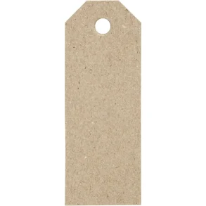 Manilla mrker, 20 stk, 80x30mm, naturfarvet kvistkarton