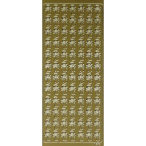 Stickers - Narresutter 84 stk, guld
