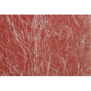 Hndlavet papir A4, rd m/silke trde