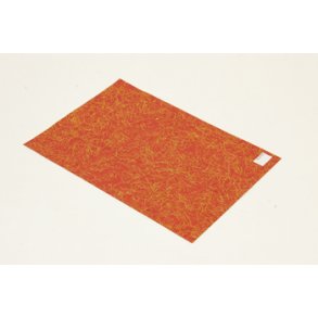 Hndlavet papir A4 guld/rd