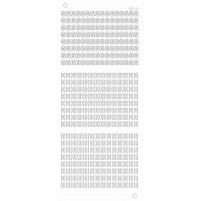 Stickers - Bogstaver G H I 6mm, guld