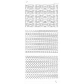 Stickers - Bogstaver M N O 6mm guld