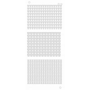 Stickers - Bogstaver V W X, 6mm, guld