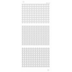 Stickers - Bogstaver Y Z &, 6mm, guld