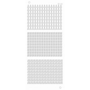 Stickers - Bogstaver    6mm guld