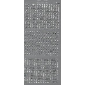 Stickers - Tal 6 - 7 - 8, 6mm, slv