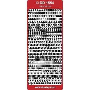 Stickers - Bogstaver, slv