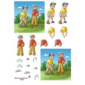 3D ark - Fritid, krocket, mand