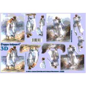 3D ark - Romantik, strand, mand, kvinde