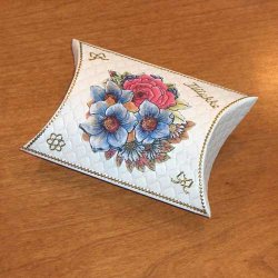 Gave�ske, hvid, ca. 8,5x8,5x3cm