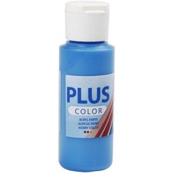 Akrylmaling, 60ml, bl/primary blue, Plus Color