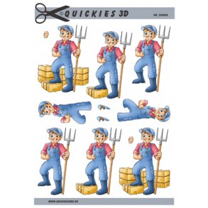 3D klippeark - Job, Landmand