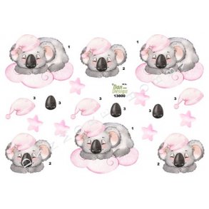 3D ark - Baby & barnedb, Koalabjrn p lyserd sky